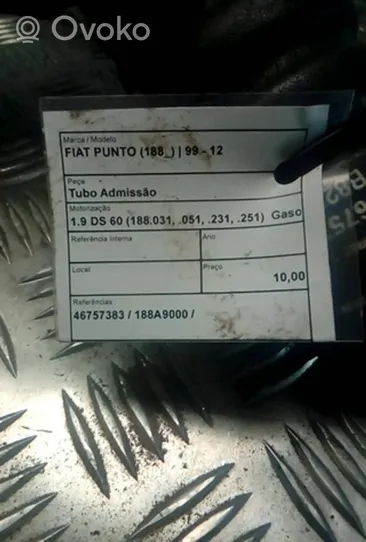 Fiat Punto (188) Žarna (-os)/ vamzdis (-džiai) 