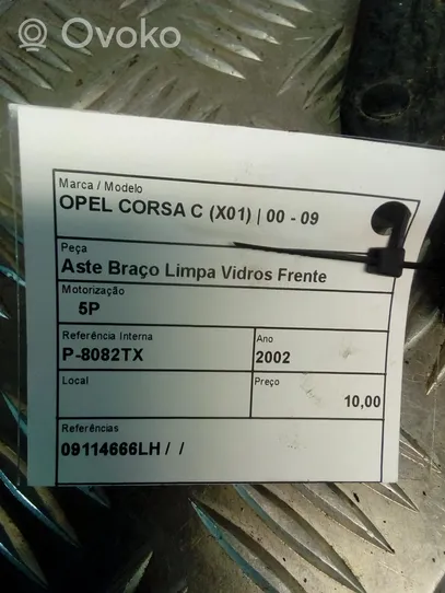 Opel Corsa C Pyyhinkoneiston lista 