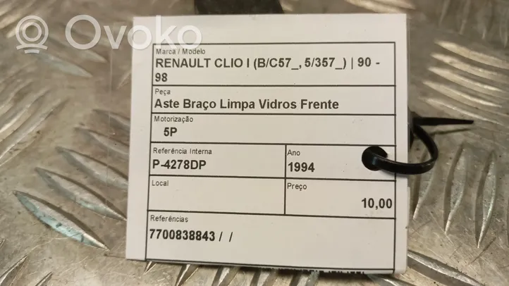 Renault Clio I Pyyhinkoneiston lista 