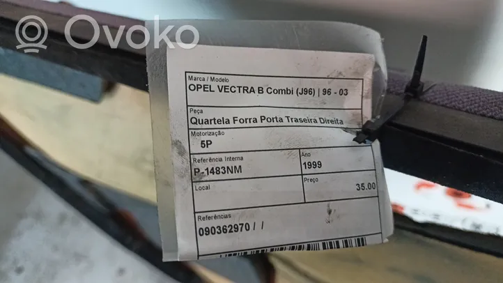 Opel Vectra B Takaoven verhoilu 