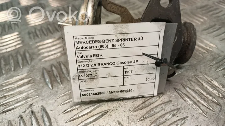 Mercedes-Benz Sprinter W901 W902 W903 W904 Zawór EGR 