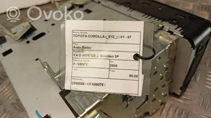 Toyota Corolla E120 E130 Unità principale autoradio/CD/DVD/GPS 