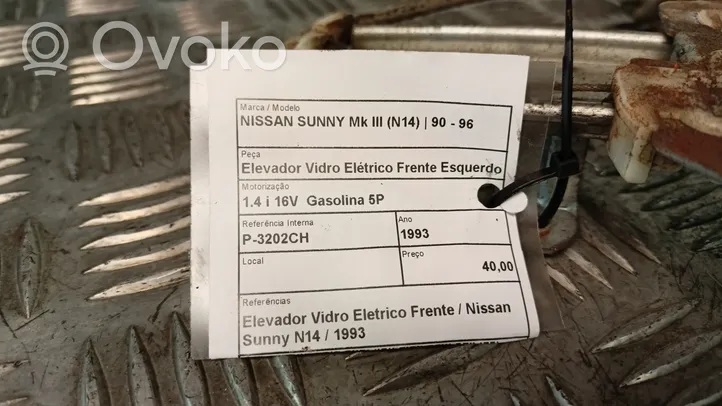 Nissan Sunny Meccanismo di sollevamento del finestrino anteriore senza motorino 