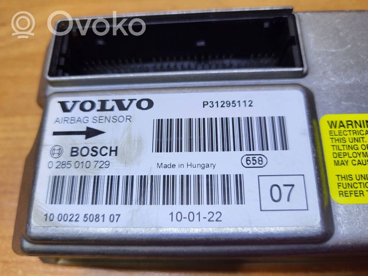 Volvo XC90 Oro pagalvių valdymo blokas P31295112