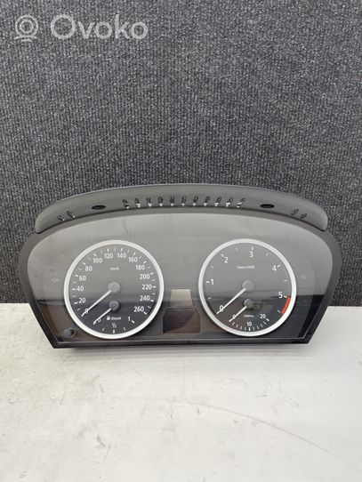 BMW 5 E60 E61 Spidometrs (instrumentu panelī) 6934312