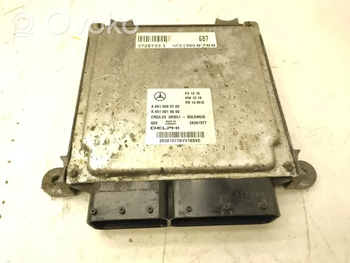 Mercedes-Benz Sprinter W906 Calculateur moteur ECU A6519000700