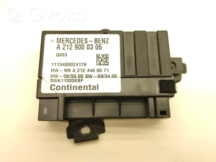 Mercedes-Benz Vito Viano W639 Polttoaineen ruiskutuspumpun ohjainlaite/moduuli A2129000306