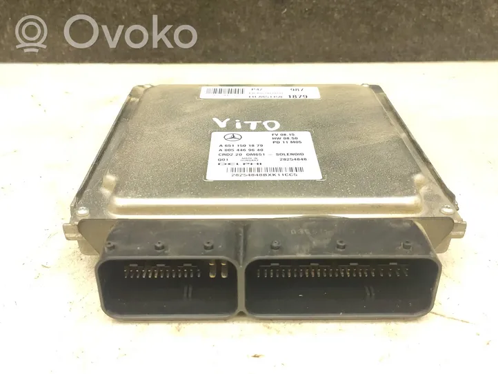 Mercedes-Benz Vito Viano W639 Calculateur moteur ECU A6511501879