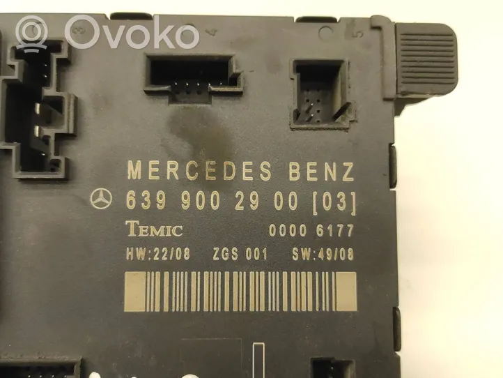 Mercedes-Benz Vito Viano W639 Oven ohjainlaite/moduuli 6399002900