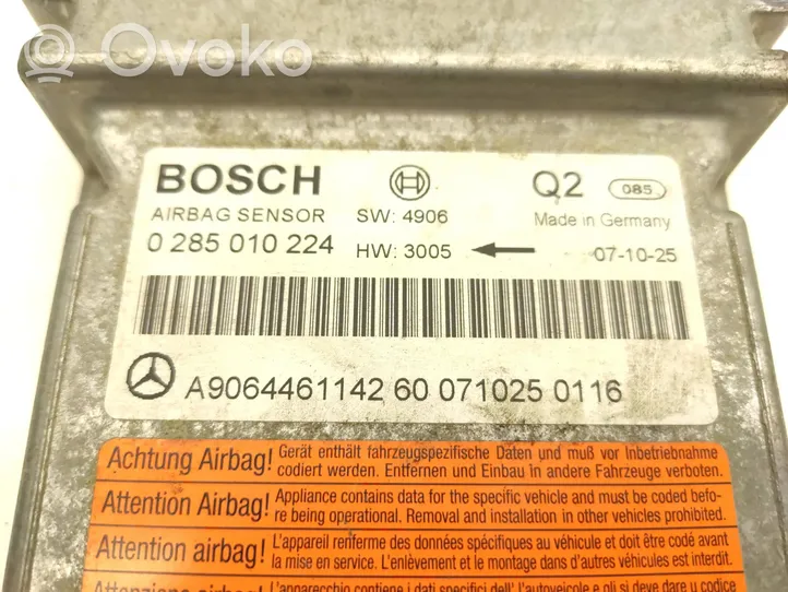 Mercedes-Benz Sprinter W906 Sterownik / Moduł Airbag A9064461142