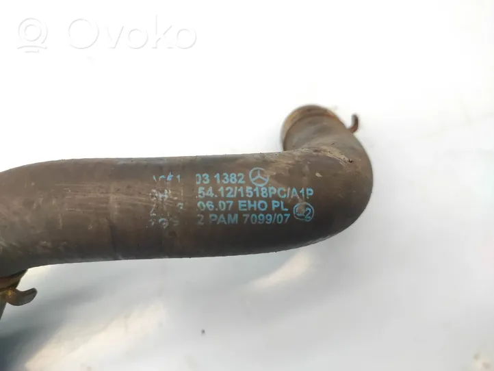 Mercedes-Benz Sprinter W906 Engine coolant pipe/hose A6511031382