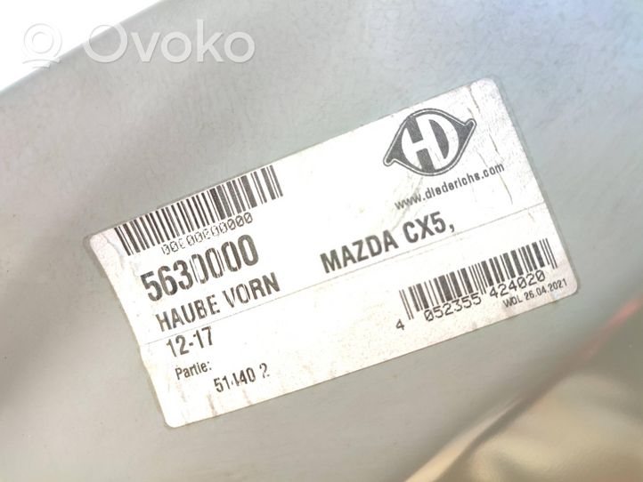Mazda CX-5 Couvercle, capot moteur 5630000