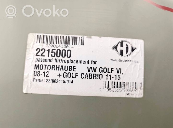 Volkswagen Golf VI Vano motore/cofano 2215000