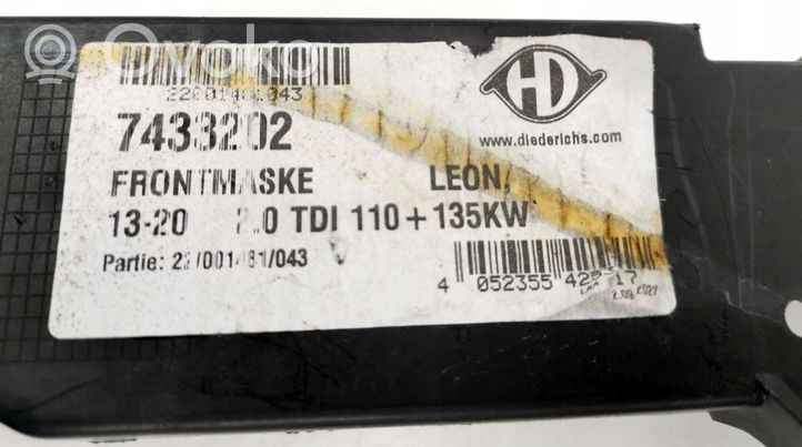 Seat Leon (5F) Jäähdyttimen kehyksen suojapaneeli 7433202