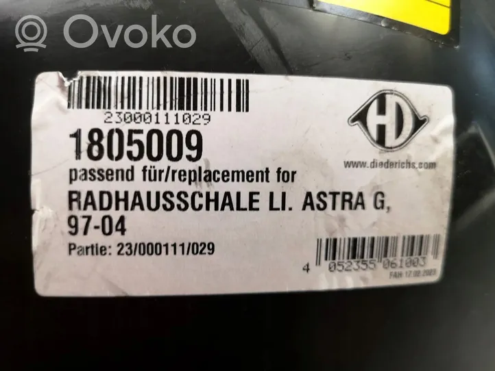 Opel Astra G Rivestimento paraspruzzi passaruota anteriore 1805009