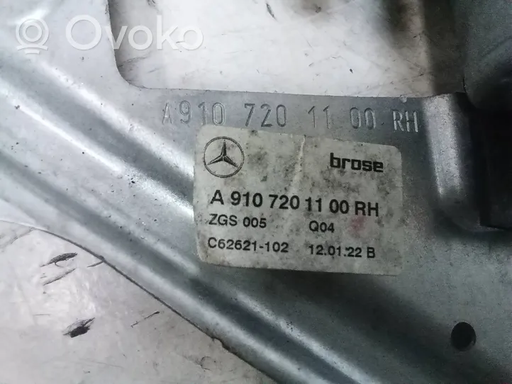 Mercedes-Benz Sprinter W907 W910 Alzacristalli della portiera anteriore con motorino A9107201100