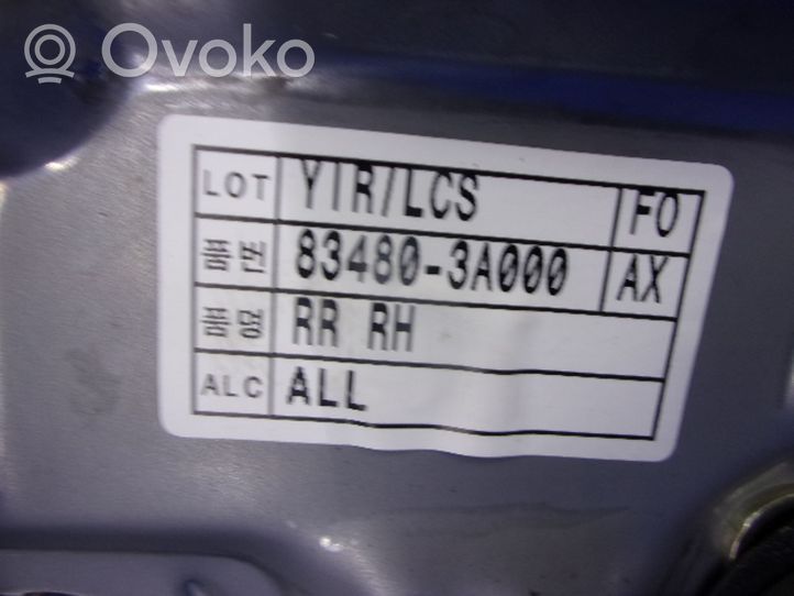 Hyundai Trajet Elektryczny podnośnik szyby drzwi tylnych 83480-3A000