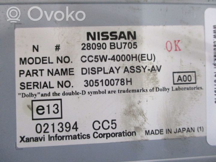 Nissan Almera Tino Unité principale radio / CD / DVD / GPS 28090BU705