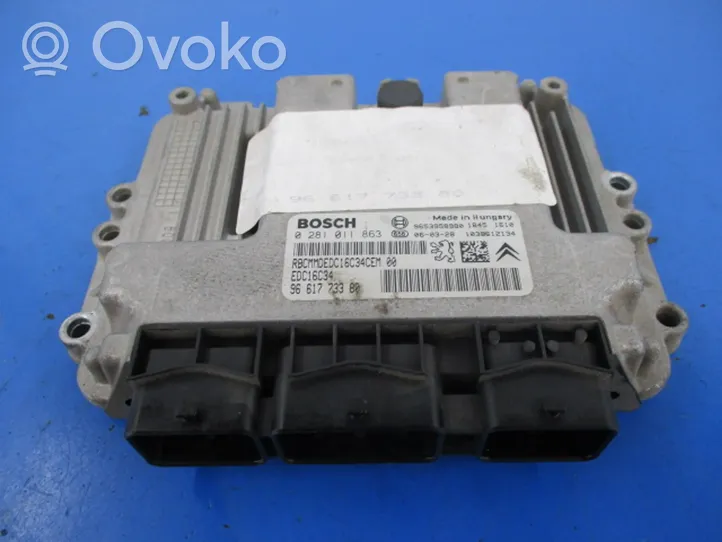 Citroen C4 I Picasso Unité de commande, module ECU de moteur 9661773380