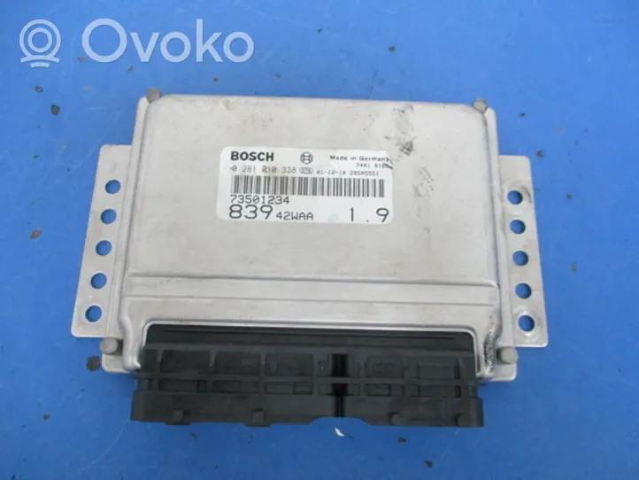 Fiat Lybra Unité de commande, module ECU de moteur 73501234