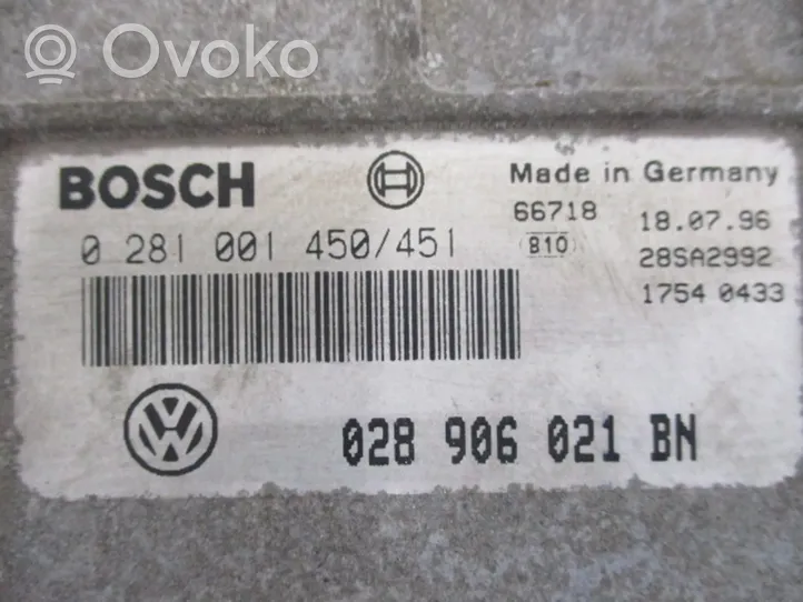 Volkswagen Polo III 6N 6N2 6NF Centralina/modulo motore ECU 028906021BN