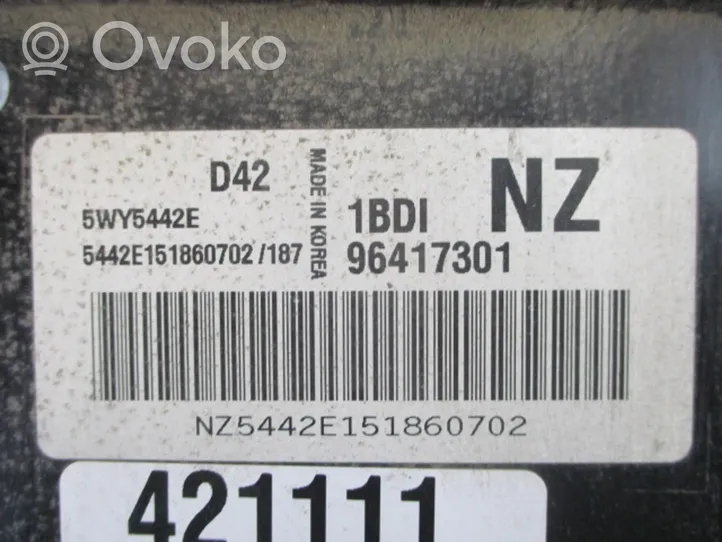 Chevrolet Matiz Komputer / Sterownik ECU silnika 96417301