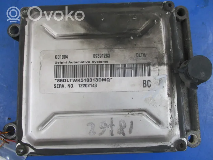 Opel Zafira A Komputer / Sterownik ECU silnika 09391283