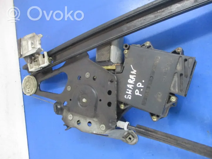 Volkswagen Sharan Front door window regulator with motor 