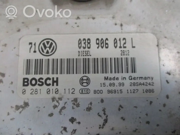 Volkswagen Golf IV Unité de commande, module ECU de moteur 038906012L