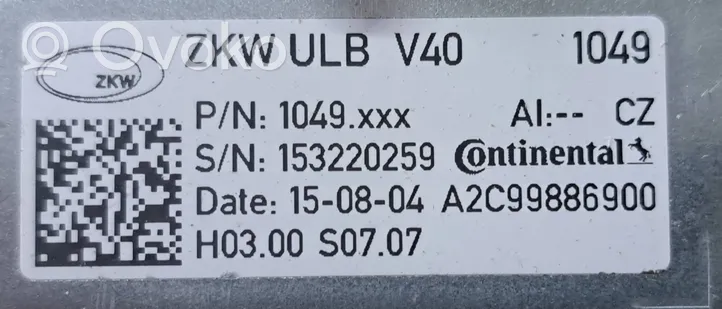 Volvo V40 Ajovalojen virranrajoitinmoduuli Xenon A2C99886900