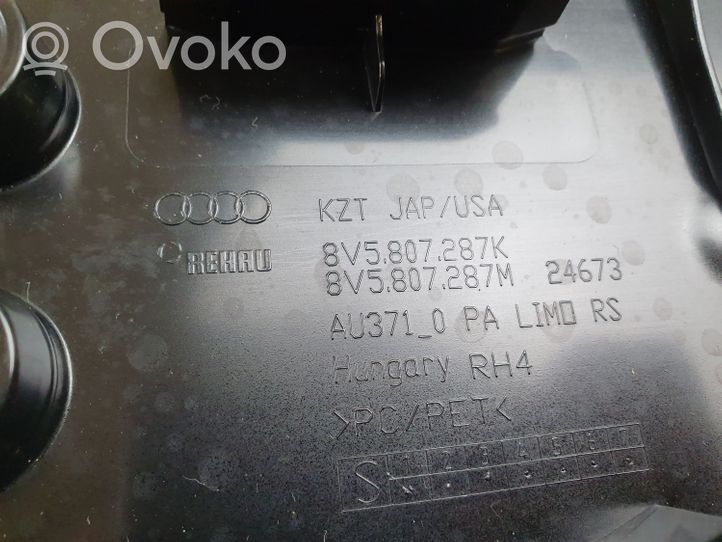Audi A3 S3 8V Ramka przedniej tablicy rejestracyjnej USA