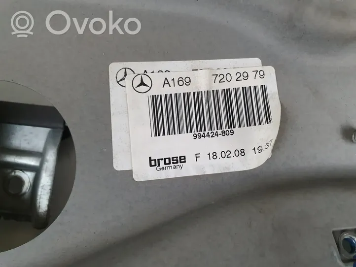 Mercedes-Benz A W169 Mechanizm podnoszenia szyby przedniej bez silnika 