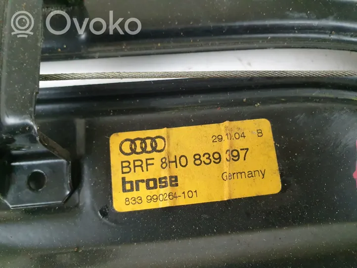 Audi A4 S4 B6 8E 8H Mécanisme manuel vitre arrière 