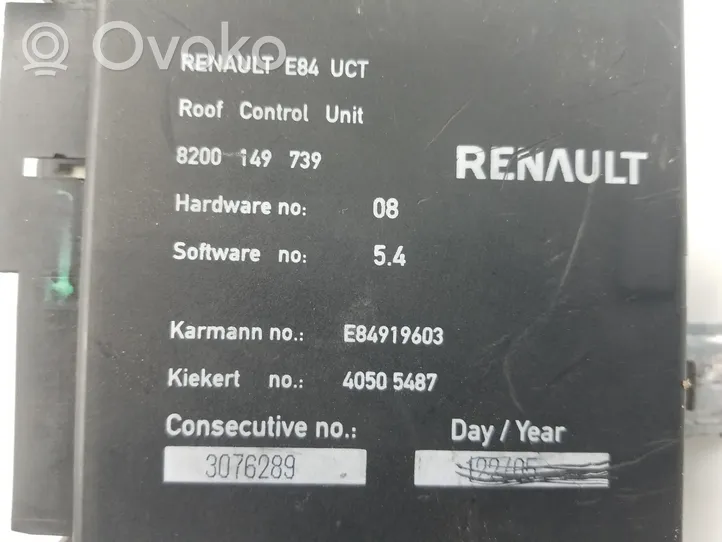 Renault Megane II Instalacja szyberdachu elektrycznego 8200149739