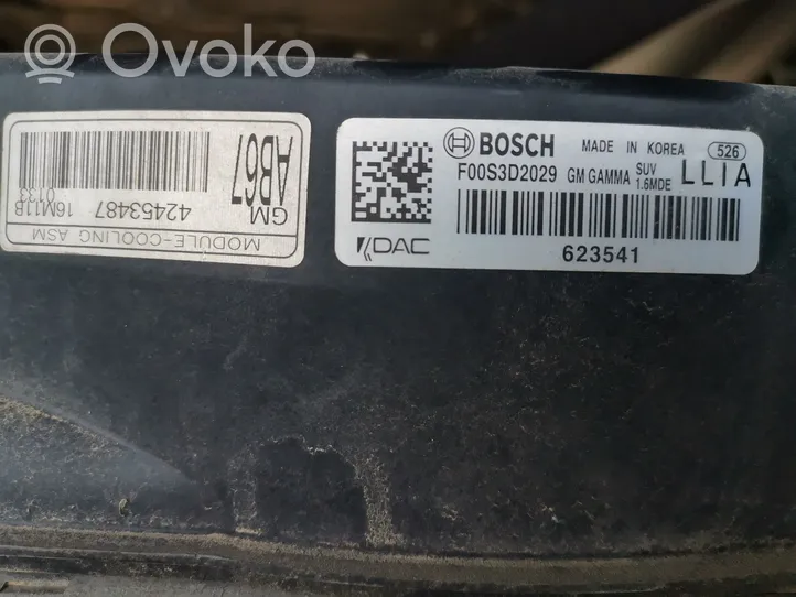 Opel Mokka X Jäähdyttimen jäähdytinpuhallin F00S3D2029