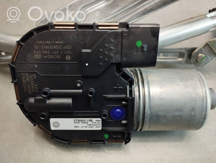 Volkswagen Touran III Motor y varillaje del limpiaparabrisas delantero 5TB955023C