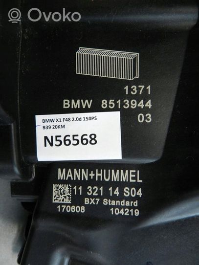 BMW X1 F48 F49 Ilmansuodattimen kotelo 8513944