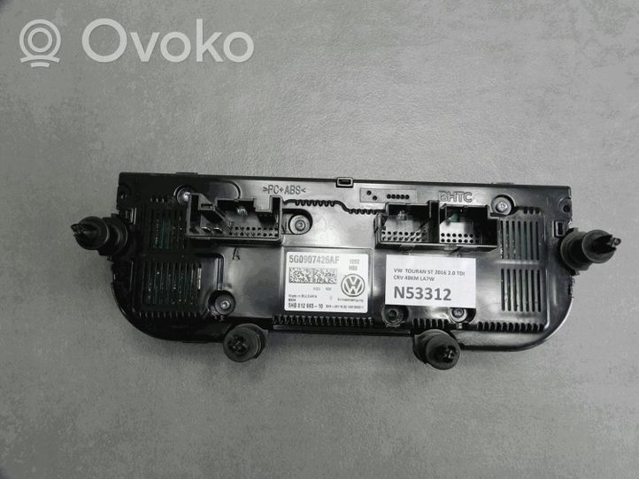 Volkswagen Touran III Oro kondicionieriaus/ klimato/ pečiuko valdymo blokas (salone) 5G0907426AF