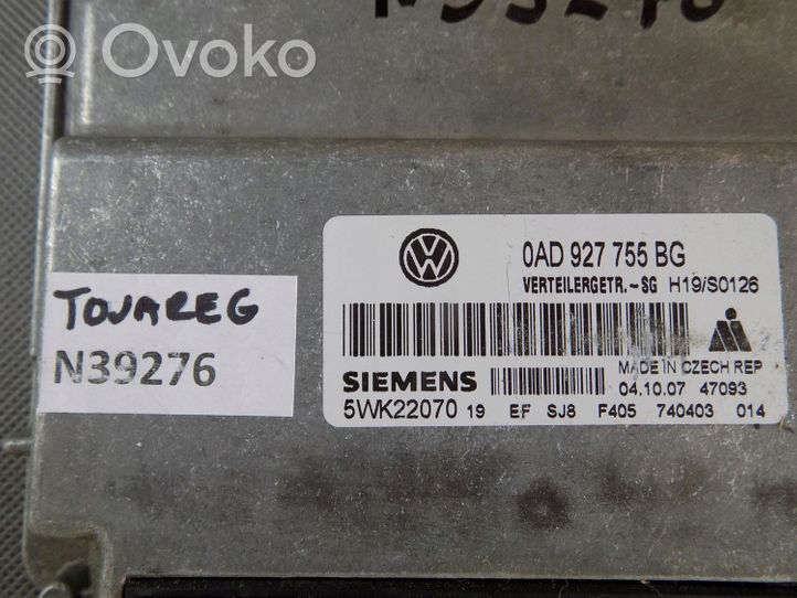 Volkswagen Touareg I Vaihdelaatikon ohjainlaite/moduuli 5WK22070