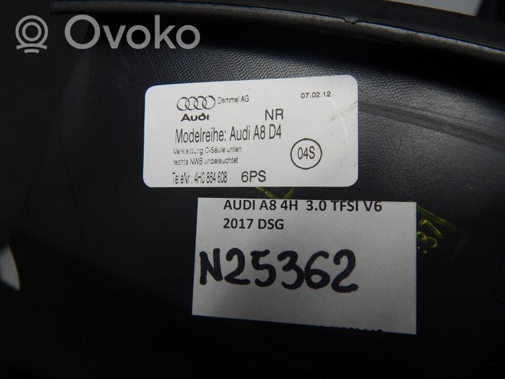 Audi A8 S8 D4 4H Listwa progowa tylna 4H0864608