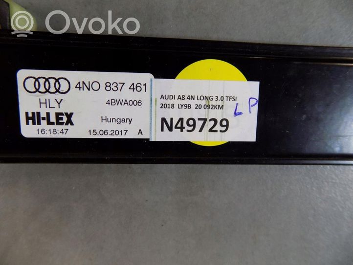 Audi A8 S8 D5 Elektryczny podnośnik szyby drzwi przednich 4N0837461