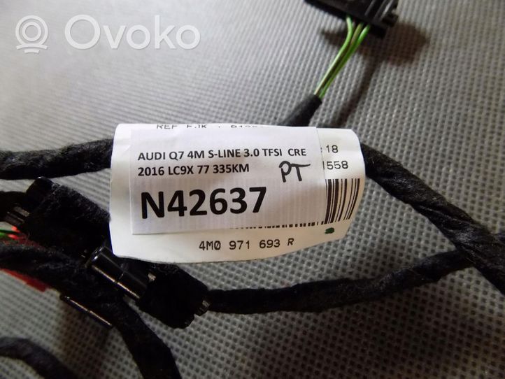 Audi Q7 4M Rear door wiring loom 4M0971693R