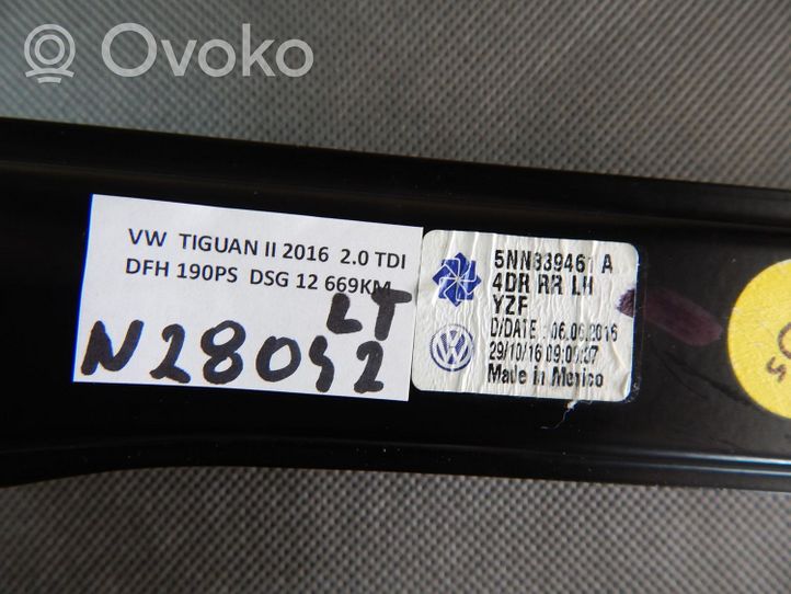 Volkswagen Tiguan Takaoven ikkunan nostin moottorilla 5NN839461A