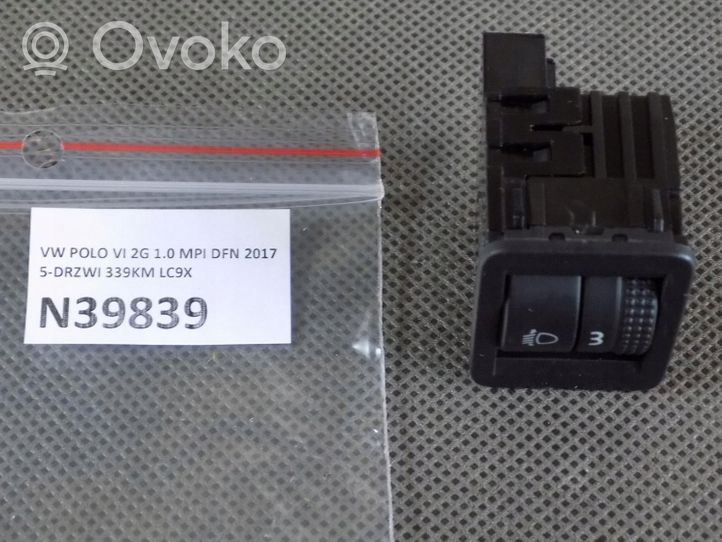 Volkswagen Polo VI AW Žibintų aukščio reguliavimo jungtukas 2G0962125