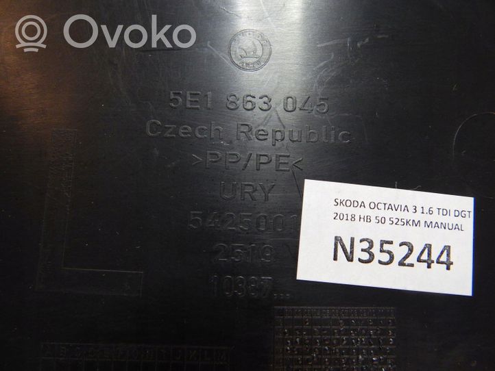 Skoda Octavia Mk3 (5E) Autres éléments de console centrale 5E1863045