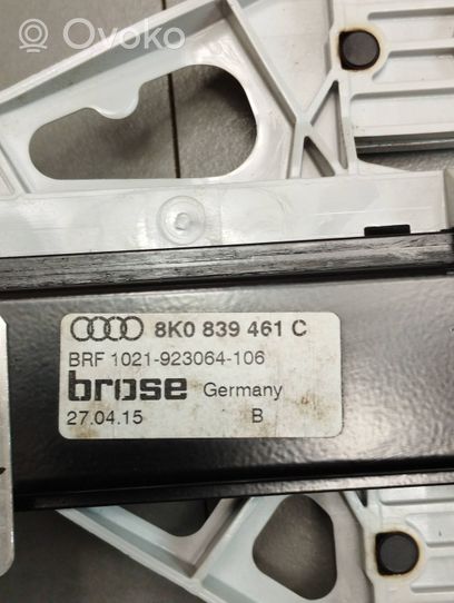 Audi A4 S4 B8 8K Mécanisme lève-vitre de porte arrière avec moteur 8K0839461C