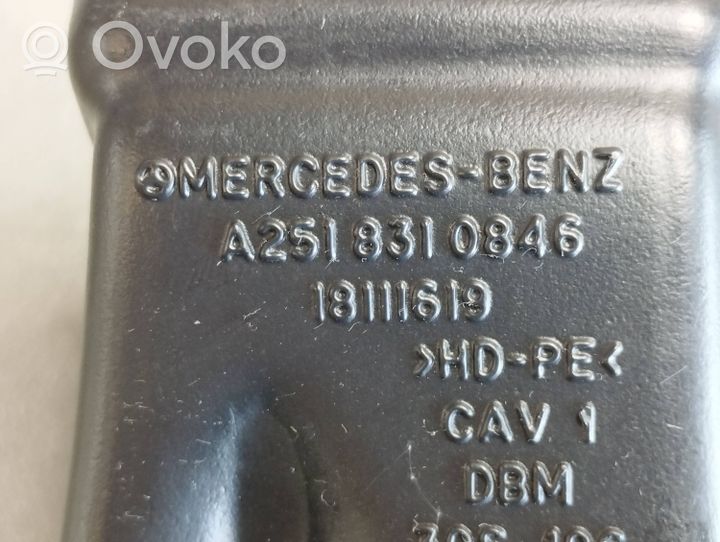 Mercedes-Benz ML W164 Conducto de aire del habitáculo A2518310846