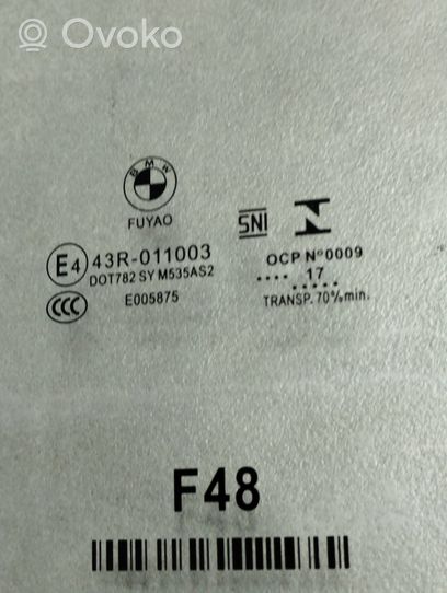 BMW X1 F48 F49 Szyba drzwi tylnych 43R011003