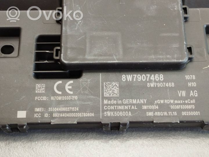 Audi A4 S4 B9 Moduł sterowania Gateway 8W7907468