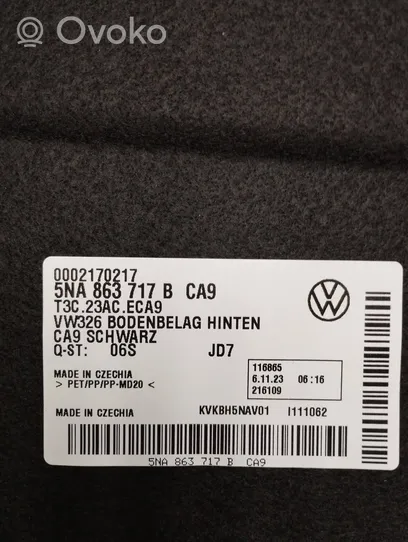 Volkswagen Tiguan Tavaratilan pohjan tekstiilimatto 5NA863717B